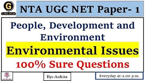 NTA UGC  NET Paper -1 |Most Expected MCQ |People development and environment | Exam 2022 | Lecture-1