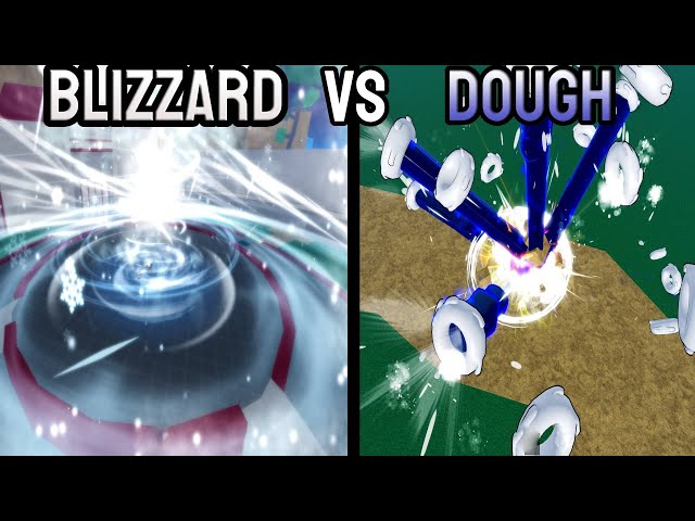 Dough vs Blizzard - Blox fruit. #bloxfruits #shorts 