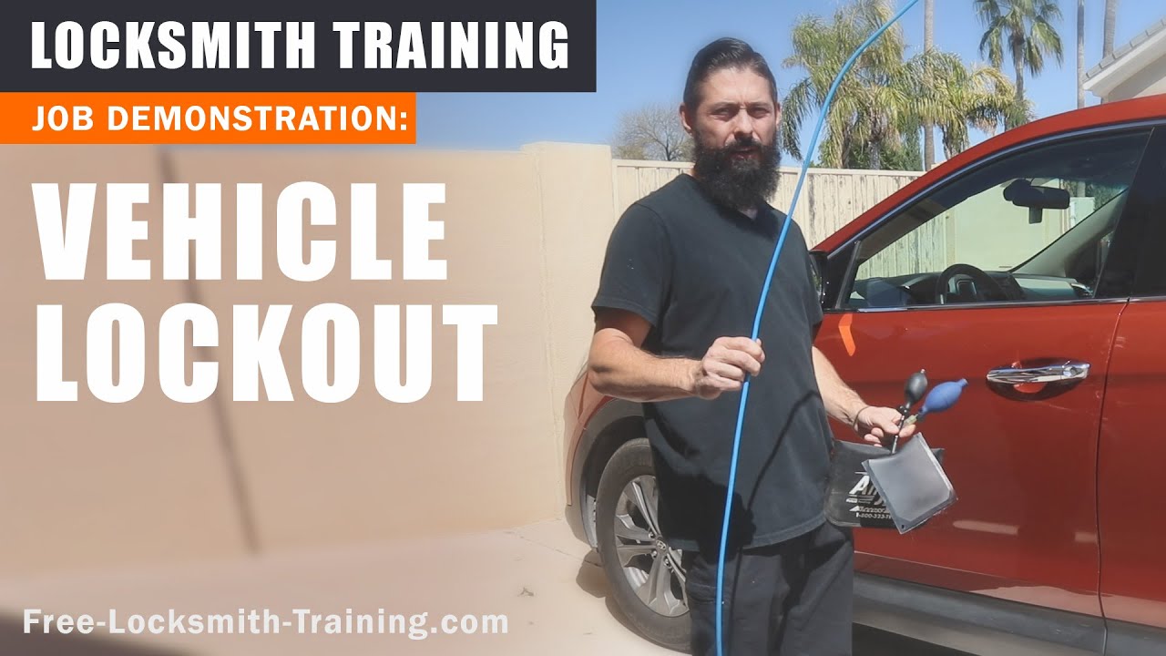 Automotive Lockout | How To Open a Locked Car Door Without a Key | Free-Locksmith-Training.com