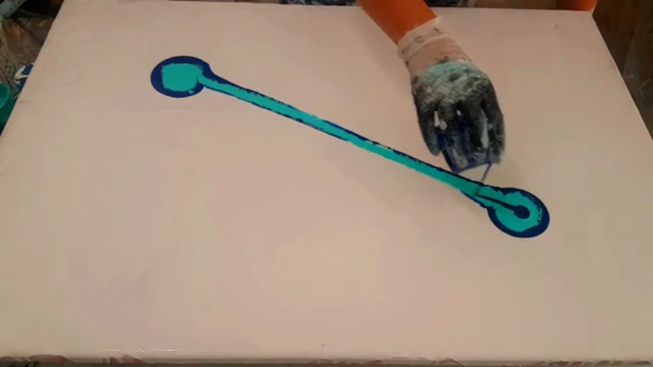 WOW Cells, Dutch Pour Turn Swipe Pour Acrylic Pouring "Bubbles" - YouTube