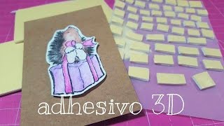 Cinta adhesiva espuma 3D doble cara - Manualidades Badabadoc Art