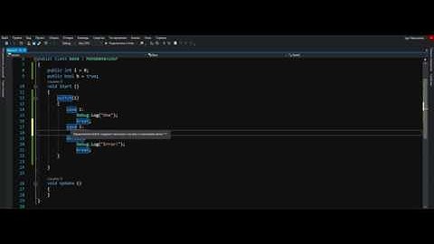 Unity 3D Программирование→3 Урок→Операторы и операнды. Операторы ветвления