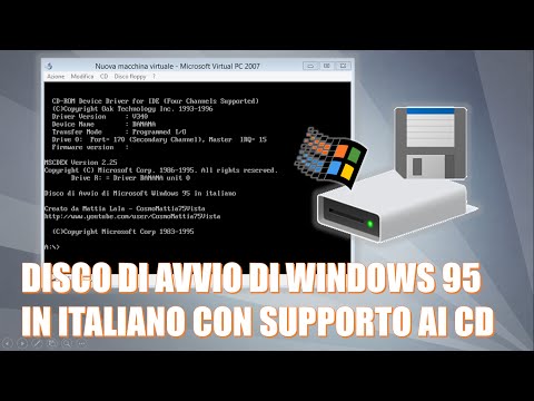 Disco di Avvio Modificato di Windows 95 in italiano con supporto ai CD