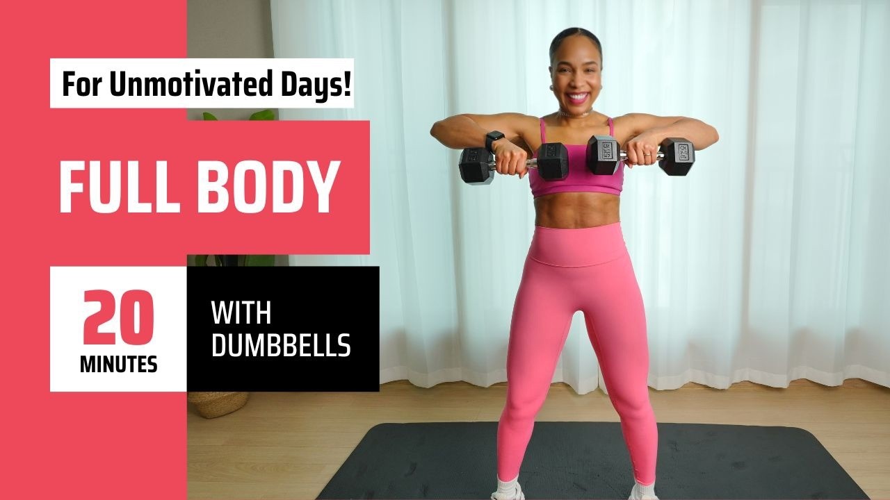 20 Min Full Body Workout |Quick Strength and Low Impact Cardio | No ...
