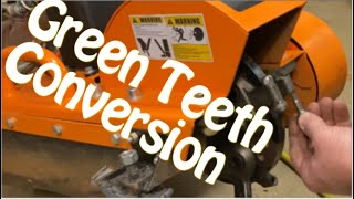 How to : Green Teeth 500 series Conversion on Power King Stump Grinder