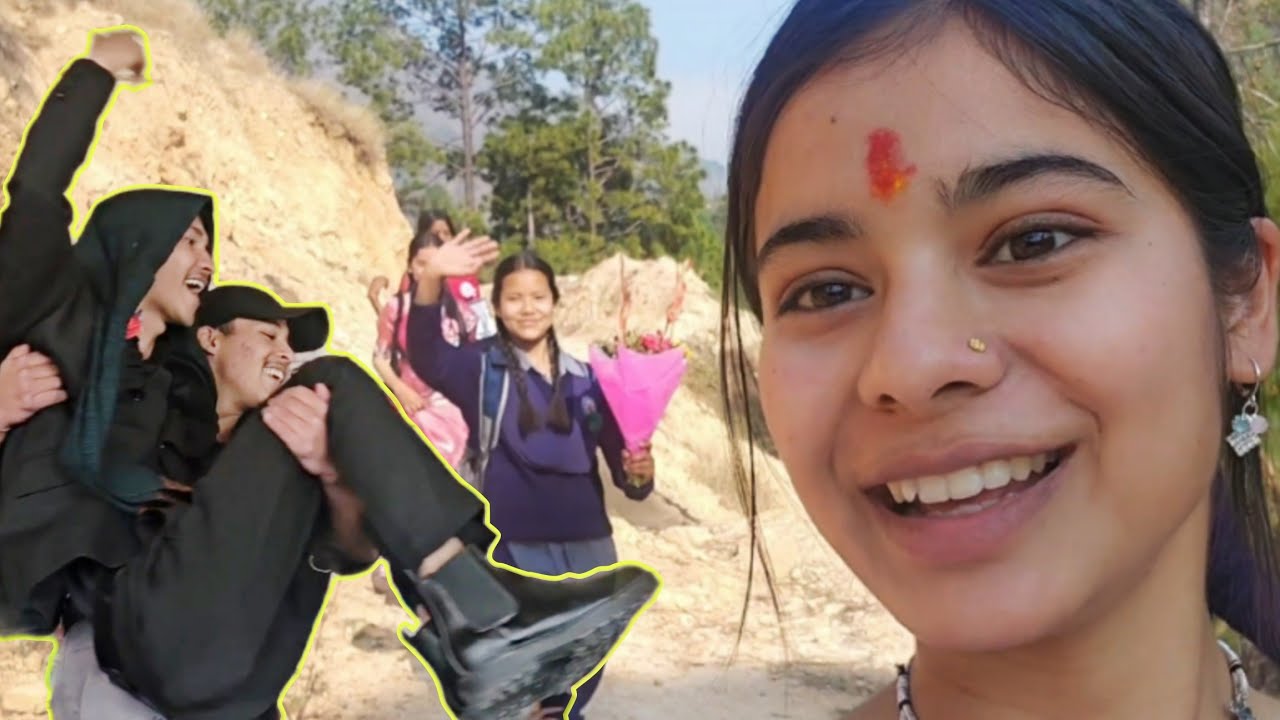 Farewell के दिन सभी बच्चों का खतरनाक डांँस 🤣🔥 !! Last Day of School || daily vlogs || pahadi life