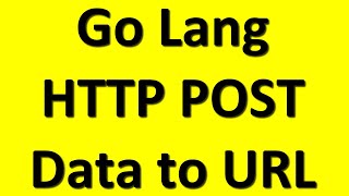 ✔ Go Lang Programming ⚡ How to make HTTP Post request with Go Lang 🔥 Tecq Mate Tutorials ✌