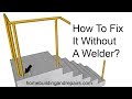 How To Repair Metal Stairway Hand Railing Base Damage Without A Welder