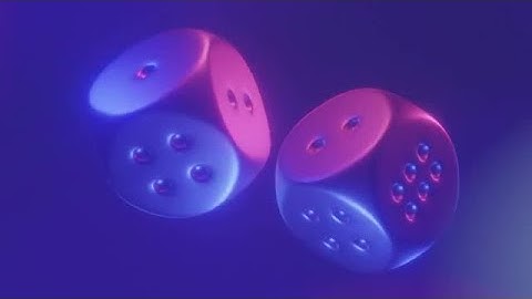 Shiny Rotating Dice Cubes Loop Stock Motion Graphics