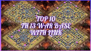 New Best TH 13 WAR BASE Link 2023 (Top 10) in Clash Of Clans - TOWN HALL 13 BASE