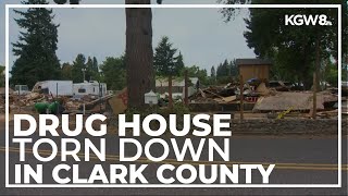 Neighbors react to 'meth mansion' being torn down in SW Washington