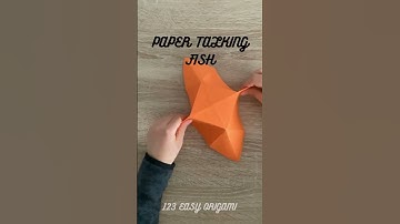 PAPER TALKING FISH ORIGAMI TUTORIAL | HOW TO MAKE A TALKING FISH ORIGAMI PAPER CRAFT