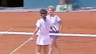 Monica Seles vs Gabriela Sabatini 1991 Roland Garros SF Highlights