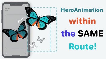 HeroAnimation. Flutter package to add hero animation to widgets repositioning within the same Route.