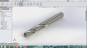 solidworks tutorial | drill bit | 10mm | part drawing | modeling
