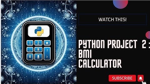 "BMI Calculator in Python | Code Walkthrough and Implementation"  #python#programming language