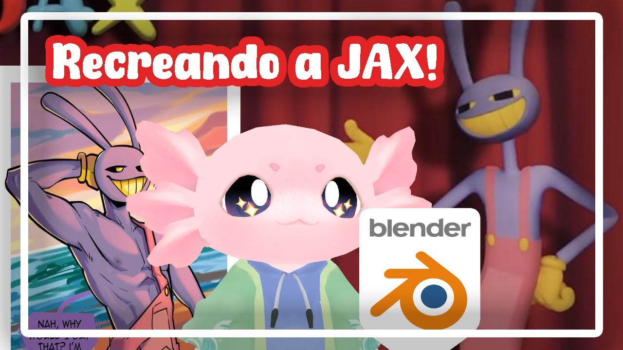 Continuando recreando a Jax en Blender 3D digitalcircus smg4 YouTube