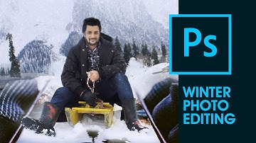 Snowfall +MObile Photo Manipulation in Photoshop Tutorial