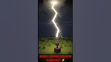 Infinite lightning generator in minecraft ⚡