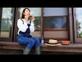 A watermelon splitting game, is a traditional game in Japan [Japanese Countryside]