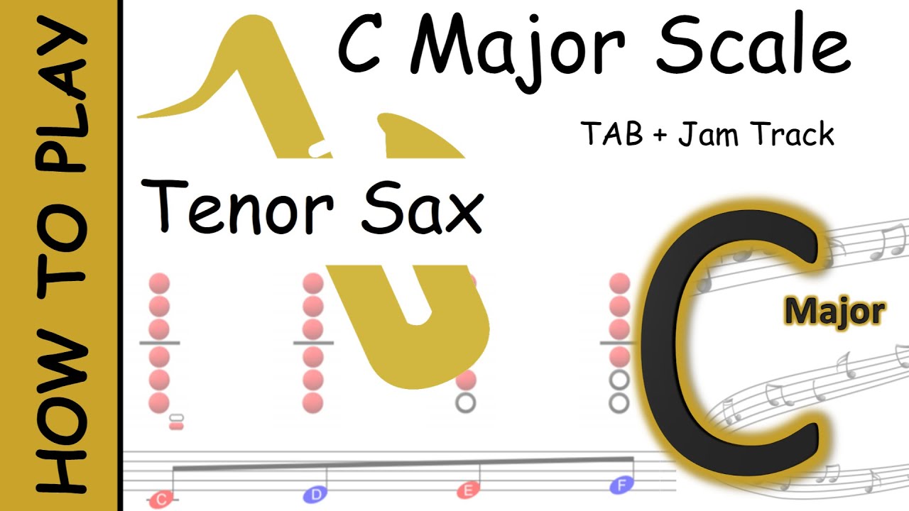 How to play C major on Tenor Saxophone 