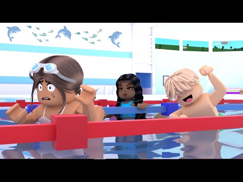 My Daughters First SWIMMING COMPETITION! *ELENA DROWNS...DISASTER!* VOICES! Roblox Bloxburg Roleplay