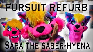 Fursuit Refurb || Sara the Saber-Hyena