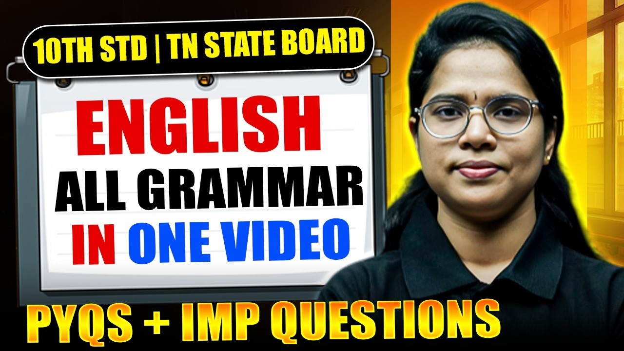 10th English Grammar 🔥 All in One Revision | PYQs + Important Questions | TN Public Exam 2026