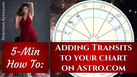 5 Minute Astro: How To Add Transits on Astro.com