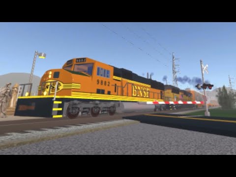 Two Bnsf Trains On Roblox Youtube - bnsf roblox