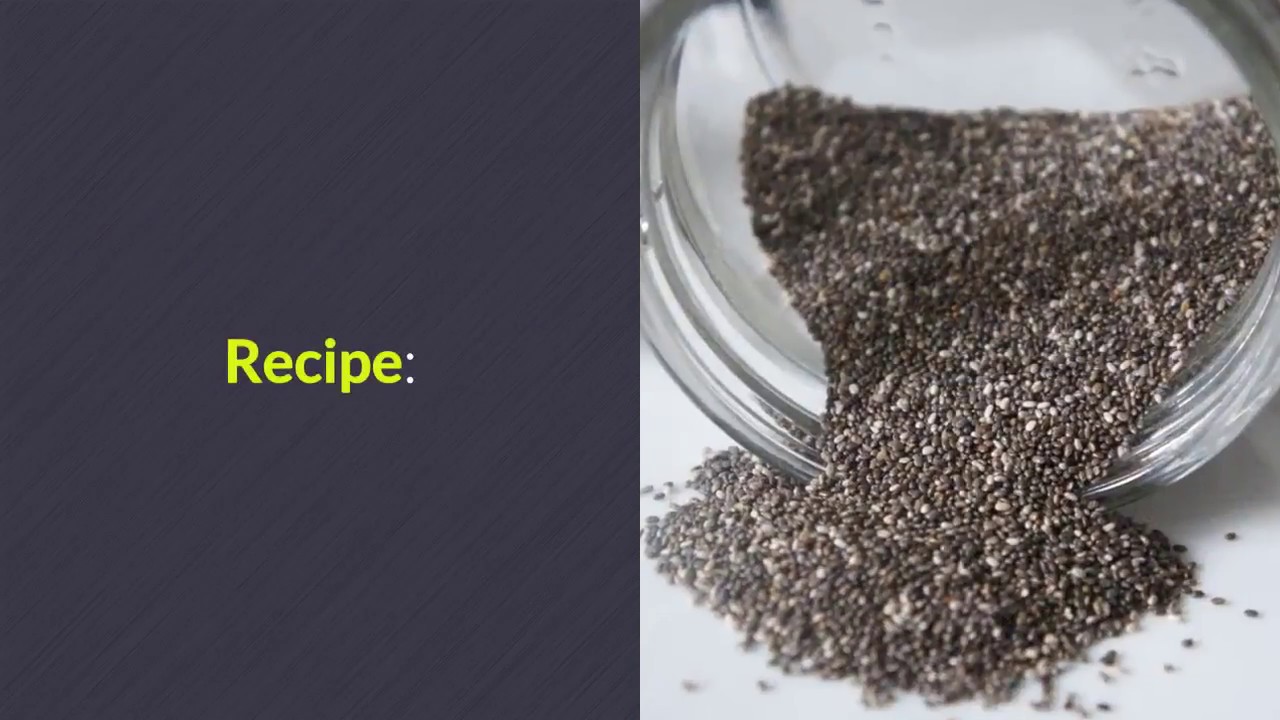 Chia seed drink recipe, that dissolves fat on the stomach quickly YouTube