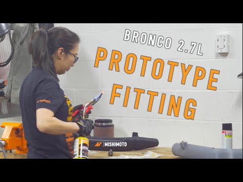 Prototype Fitting Our 2021+ Bronco 2.7L Air Intake Piping!