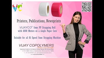 VIJAYCO® 5mm Strapping on Strapack Machines SQ 800