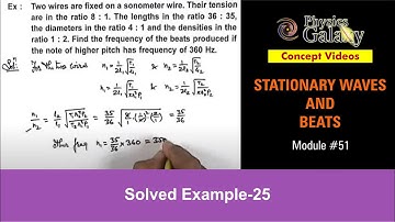 Class 11 Physics | Stationary Waves And Beats | #51 Solved Example-25 on Superposition of Waves