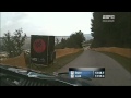 Wrc rally germany 2011 sebastien ogier mistake hit a fence