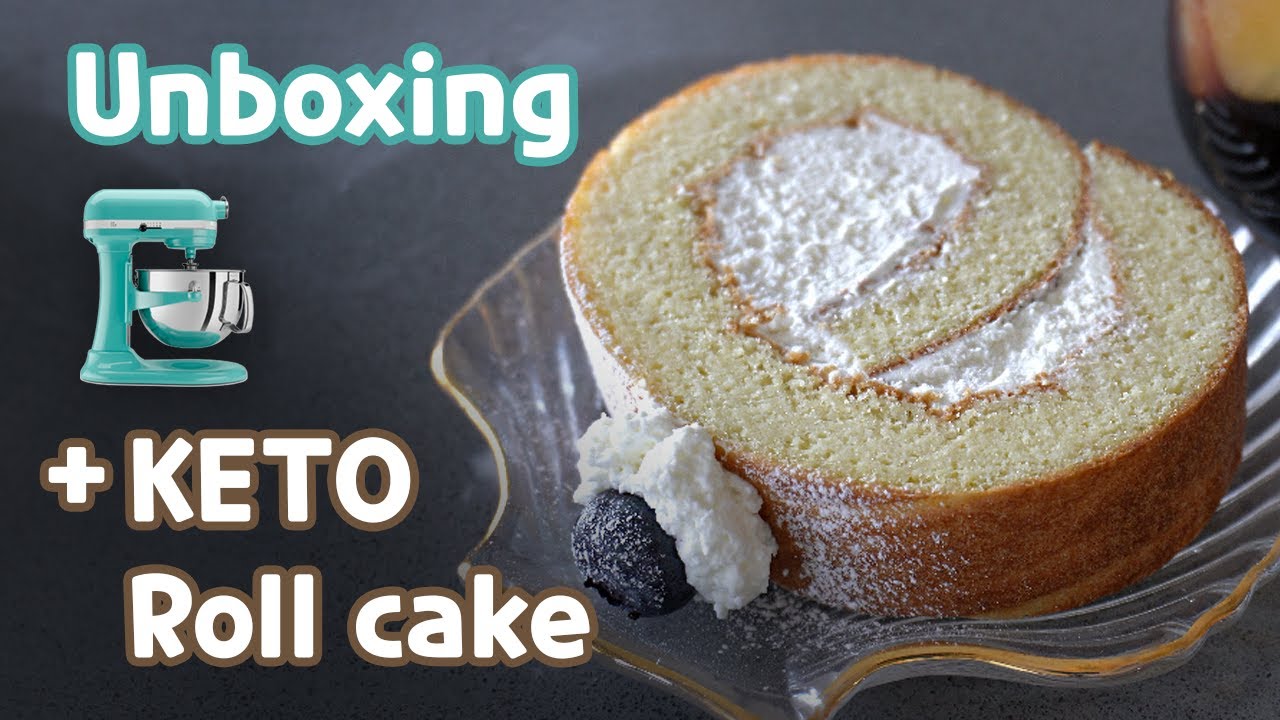 Unboxing KitchenAid Stand Mixer Baking KETO roll cake Ketokittiz