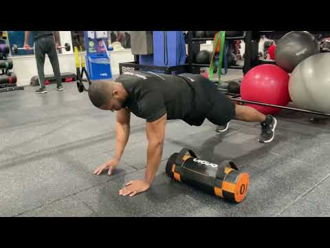 High Plank with Powerbag Pullthrough