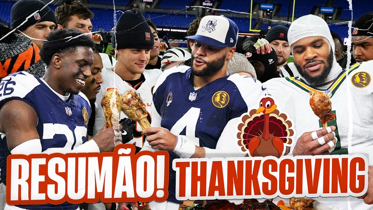 NÃO TEVE PERU PRO MAHOMES, LAMAR E JARED GOFF! RODADA DE THANKSGIVING 2025!