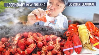 LEGENDARY New England LOBSTER MOUNTAIN Clambake on Cabbage Island