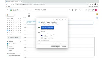 How to Propose another time in Google Calendar using Google Workspace for business