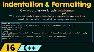 Indentation and Formatting of C++ Programs
