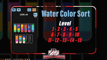 Water Color Sort Level 1 2 3 4 5 6 7 8 9 10 11 12 13 14 15