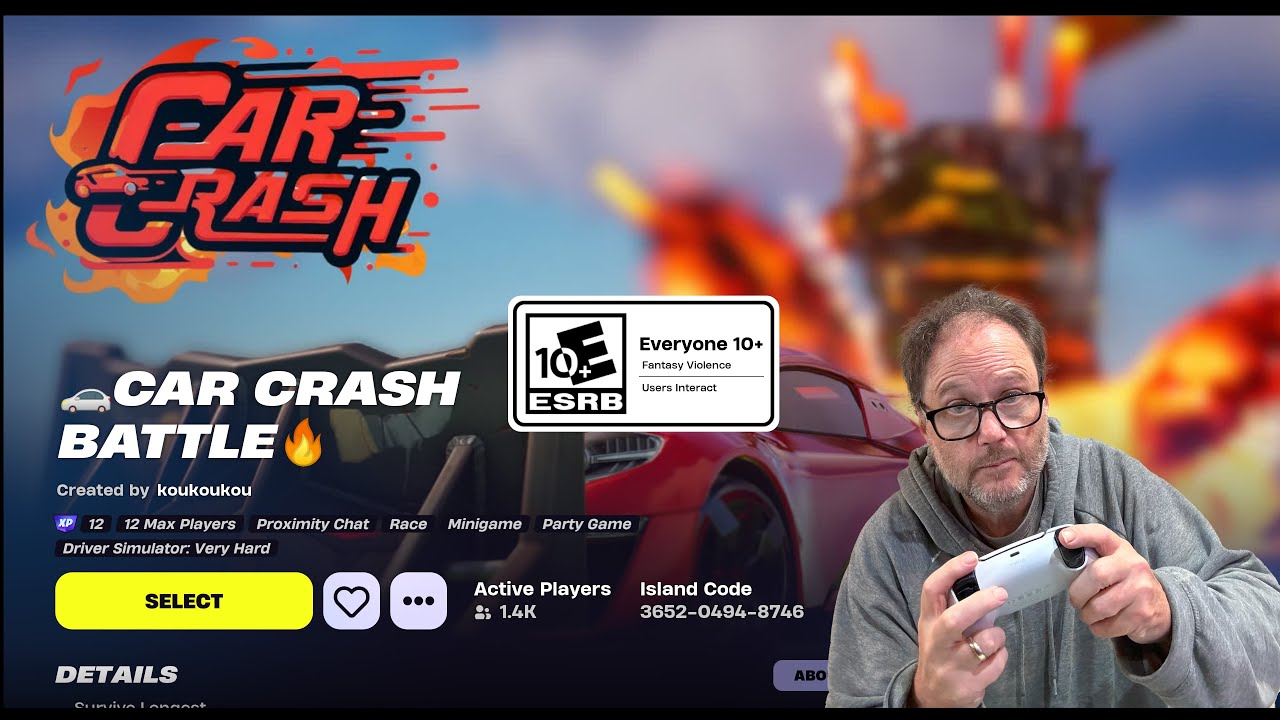 Playing Car Crash Battle | Fortnite Creative Maps - YouTube