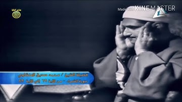 تلاوة مرئية من سورة الشعراء بصوت المقرئ الشيخ محمد صديق المنشاوي