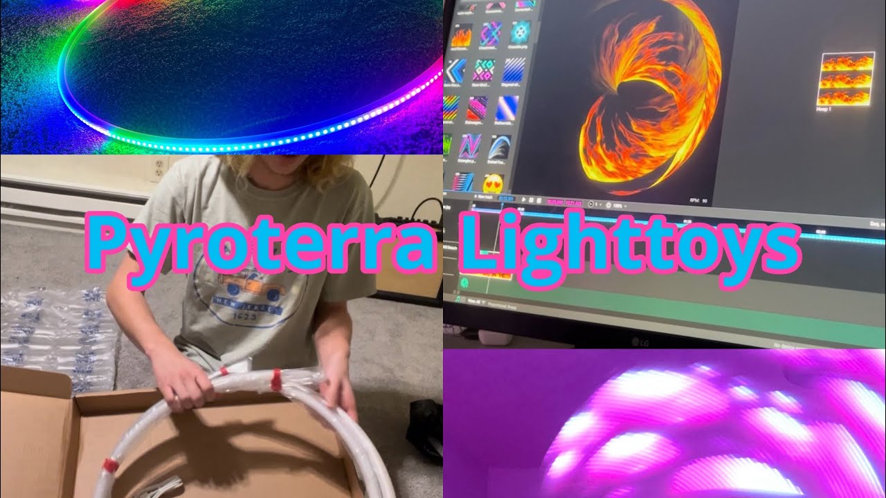UNBOXING 2 NEW PYROTERRA LIGHTTOYS VISUAL HOOPS REVIEW AND COMPARISON
