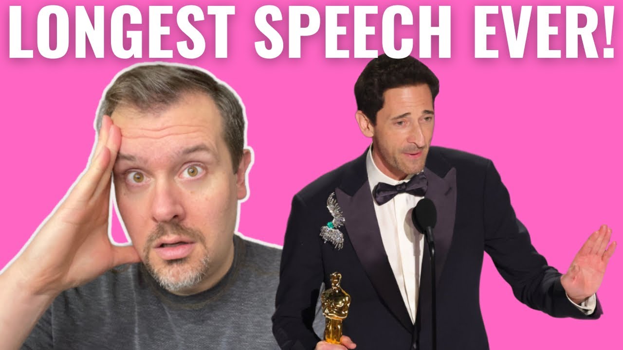 Reacting to Adrien Brody's Oscar Speech!