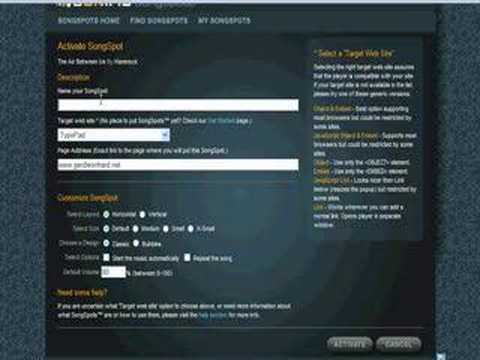 How to use Sonific's SongSpots Music Widget (Gerd Leonhard) - YouTube