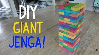 Check out this big 'ol giant jenga set i made from 2x4 blocks. it's a
super simple woodworking project that anyone can make for some summer
fun. diy je...