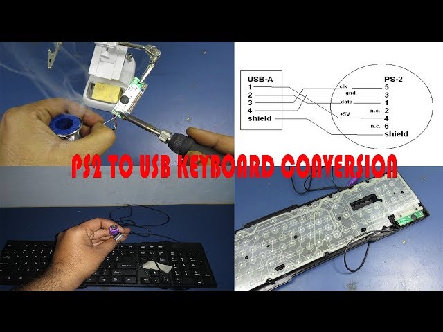 How to convert keyboard PS2 USB -