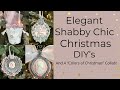 Shabby Chic Ornaments | IOD Embellishments, Tart Tins, Peat Pots, and a Colors of Christmas Collab!
